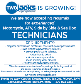 Two Jack Blue and White Employment Advertisement for a Tech